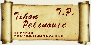 Tihon Pelinović vizit kartica